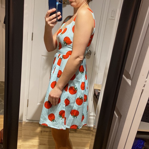 SOLD 🍅 Light blue mini dress Compania Fantastica size XS. Left side zipper. - Picture 2 of 11